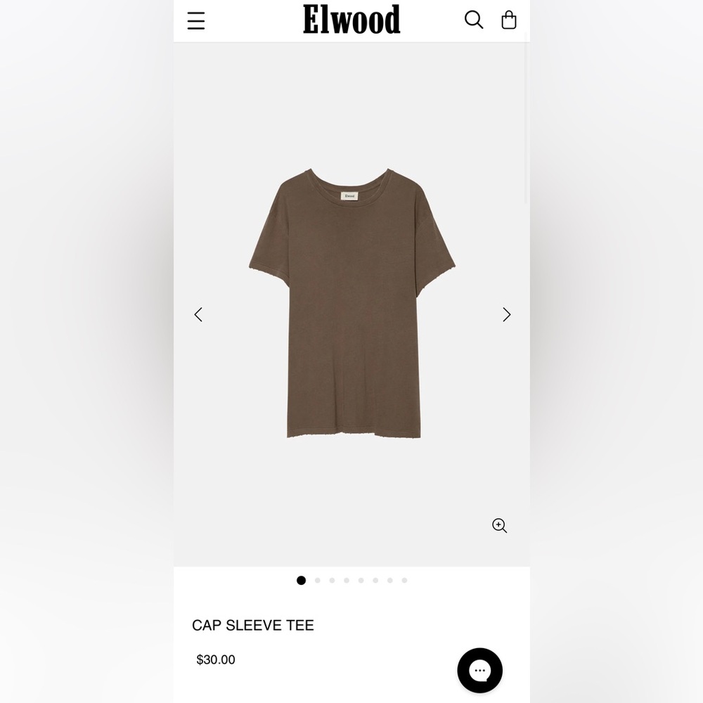 Elwood cap sleeve tee